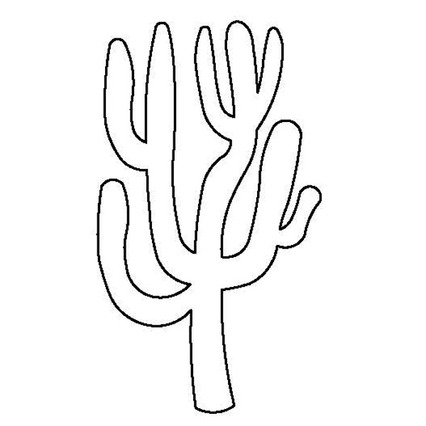 saguaro cactus outline